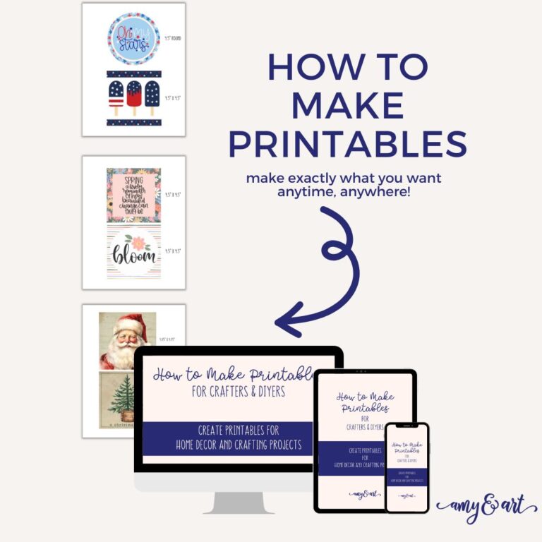 How to Make Printables for Crafters &amp; DIYers Priority Waitlist - Amy &amp; Art